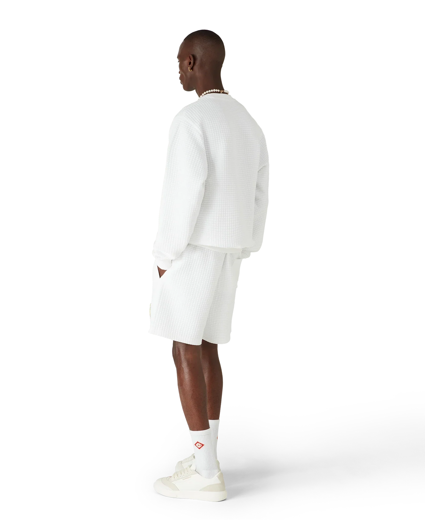 Tennis Mascot Quilted Sweatshorts