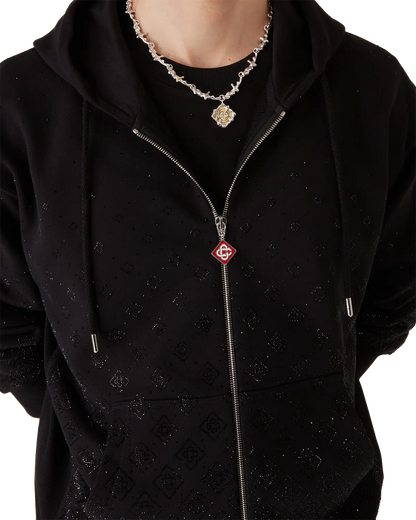 Crystal Monogram Long Sleeve Sweatshirt