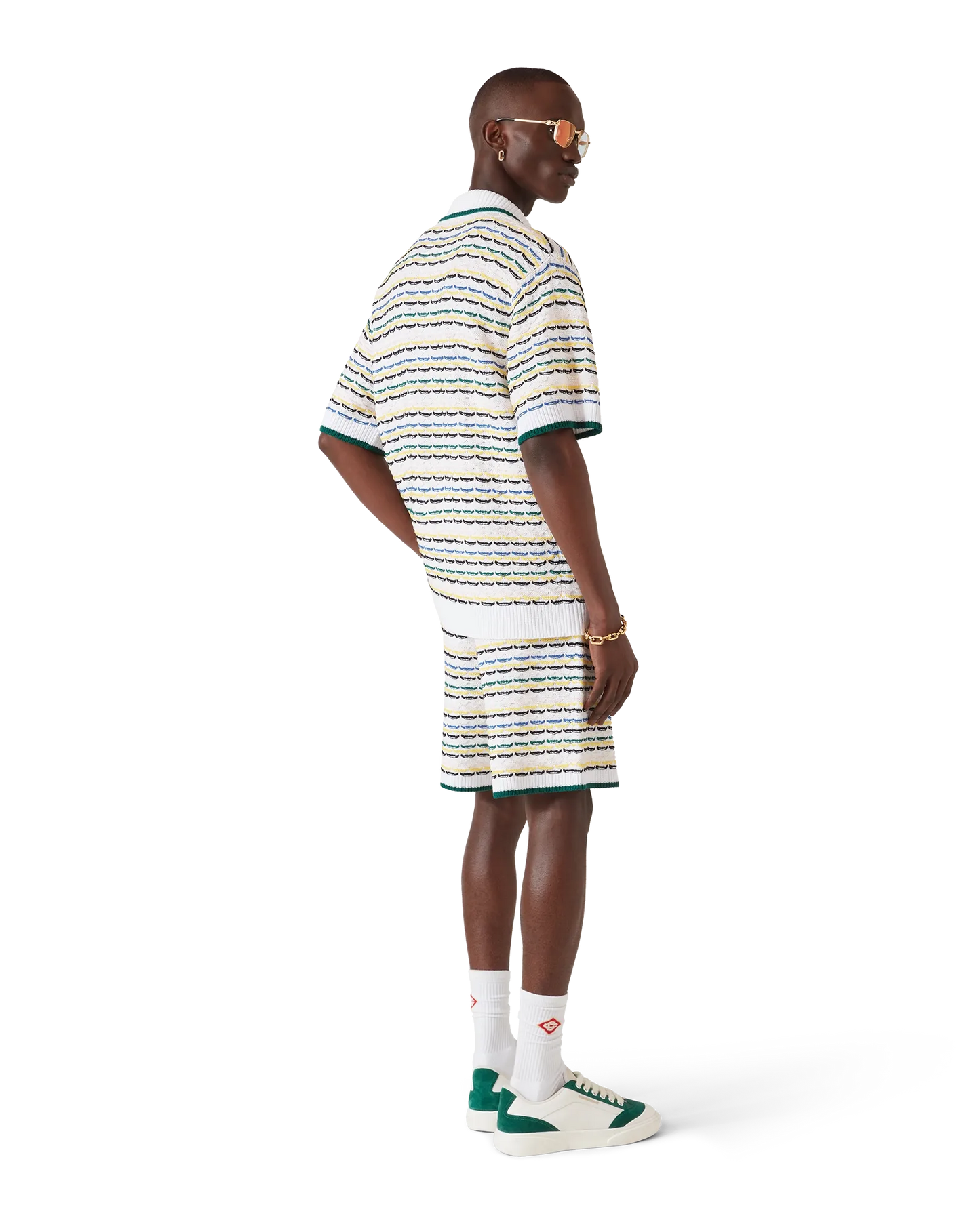 Tuck Stitch Short Sleeve Shirt