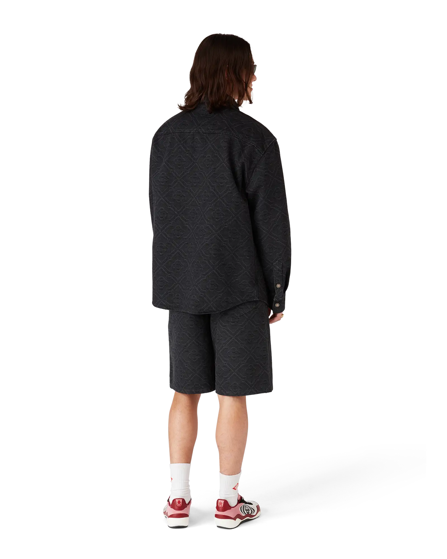 Laser Monogram Denim Shorts