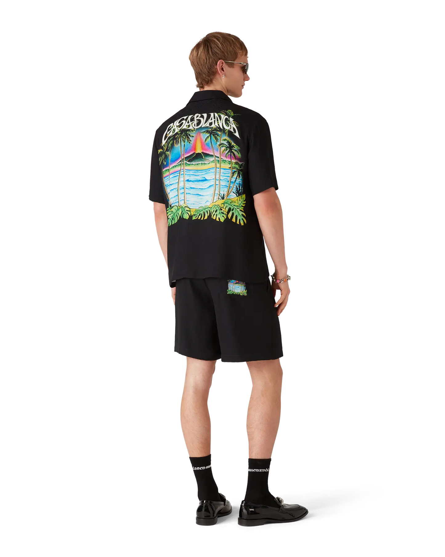 Volcano Jacquard Silk Shorts