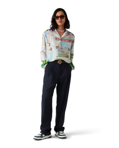 Le Passage Long Sleeve Silk Shirt