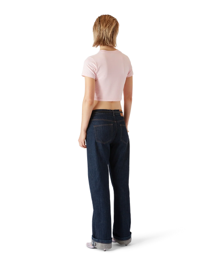 Orchid Logo Cropped Baby Tee